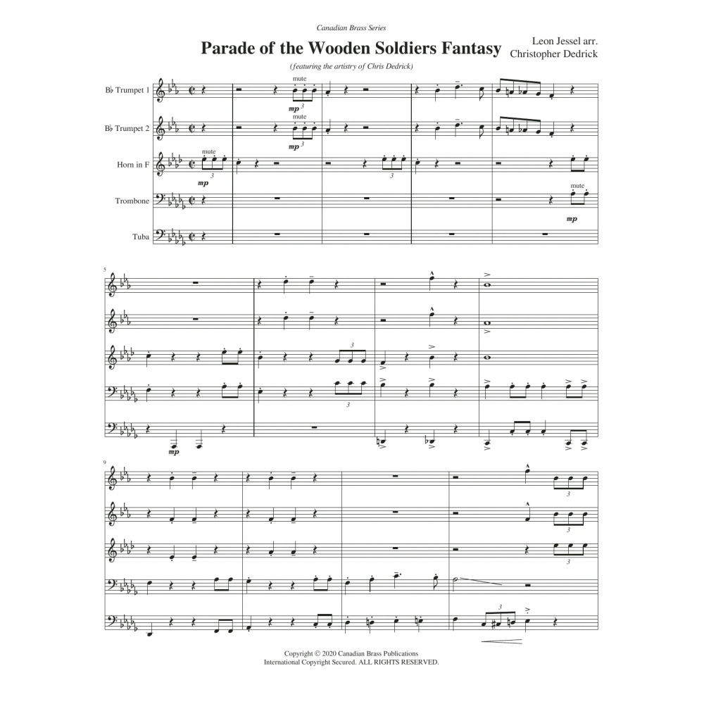 Parade of the Wooden Soldiers Fantasy - Full Score