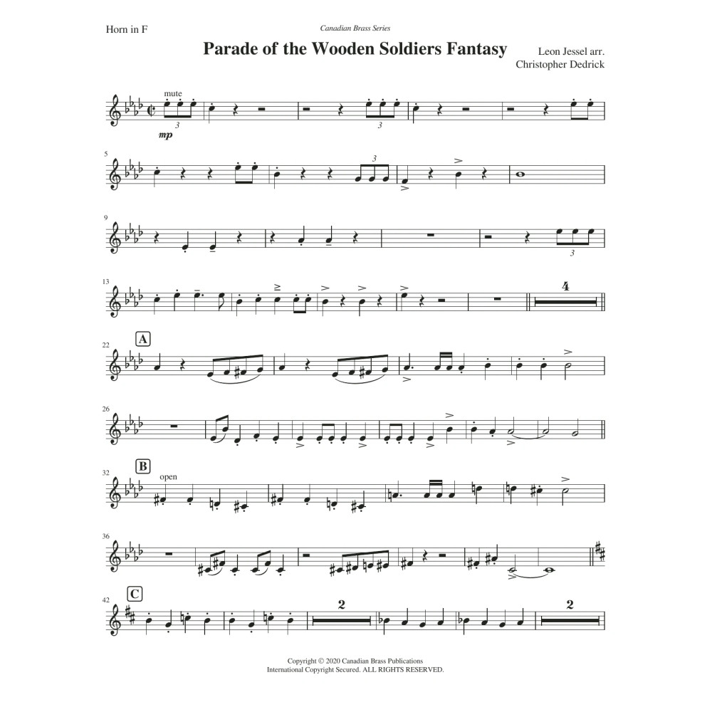 Parade of the Wooden Soldiers Fantasy - F Horn