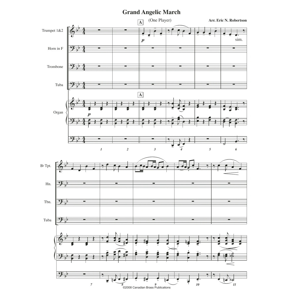 Grand Angelic March (with Organ) - Full Score
