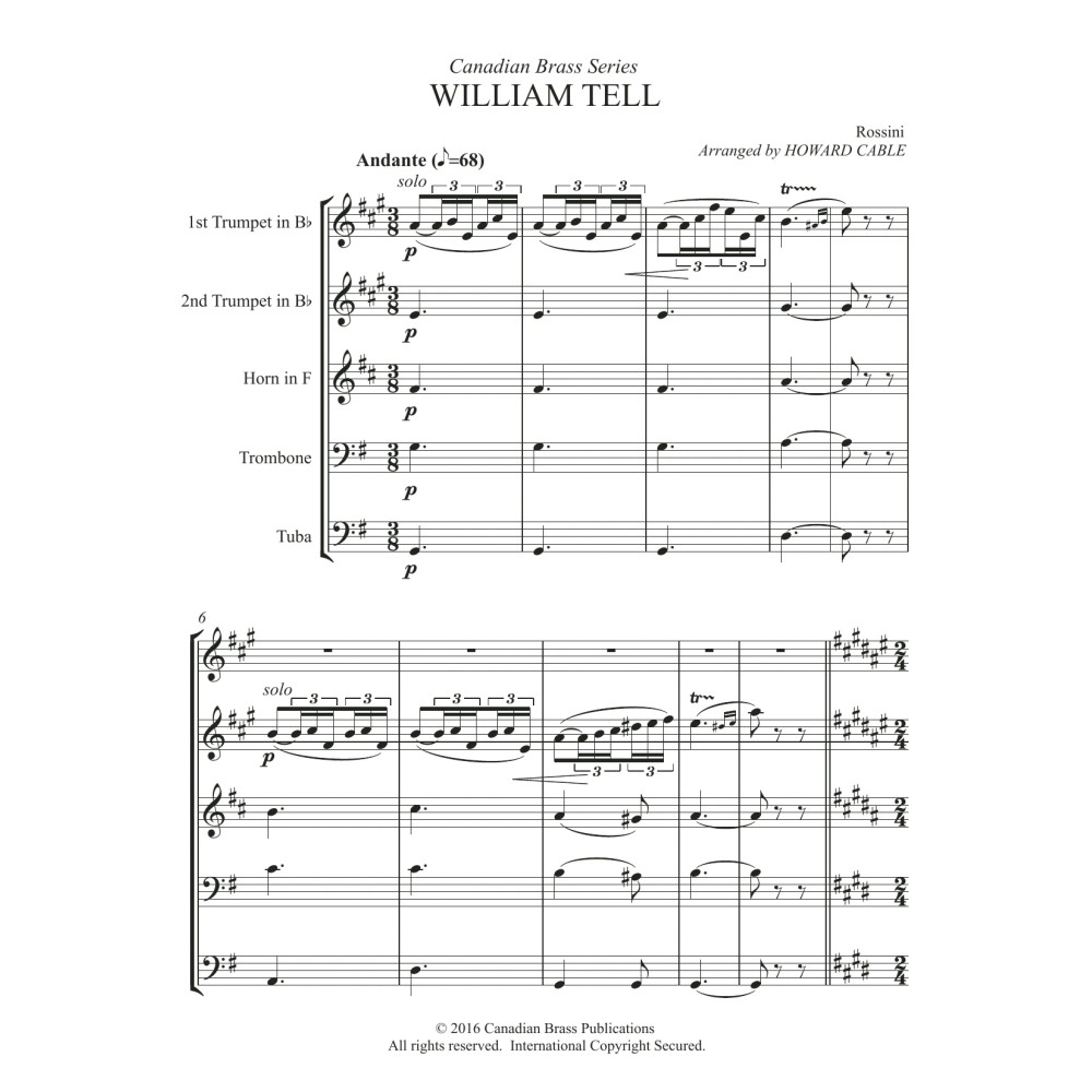 William Tell Overture - Full Score