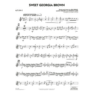 Sweet Georgia Brown (Key: B-flat) (arr. Mark Taylor) - Alto Sax 2