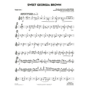 Sweet Georgia Brown (Key: B-flat) (arr. Mark Taylor) - Tenor Sax 1