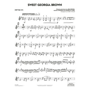 Sweet Georgia Brown (Key: B-flat) (arr. Mark Taylor) - Baritone Sax