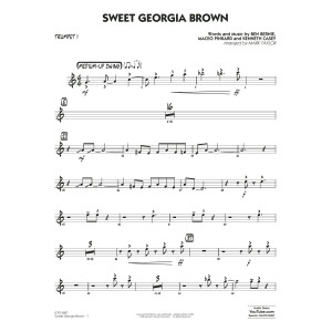 Sweet Georgia Brown (Key: B-flat) (arr. Mark Taylor) - Trumpet 1
