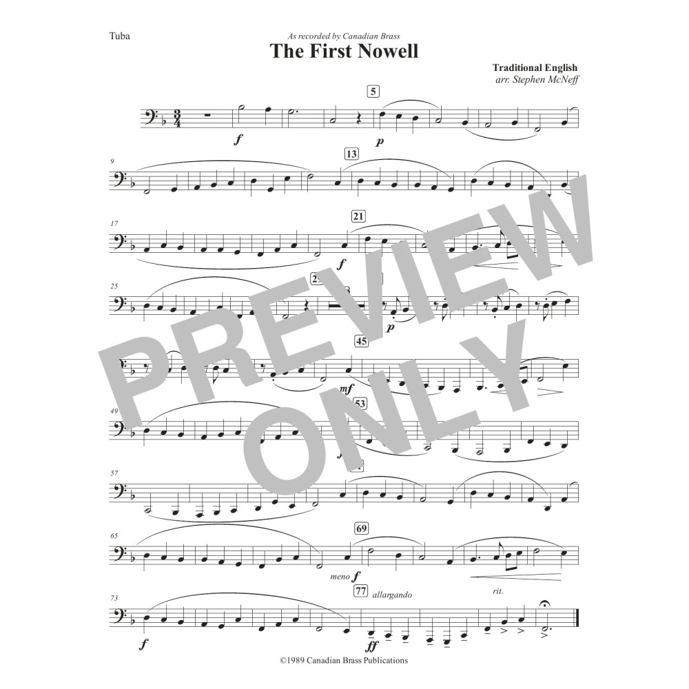 The First Nowell - Tuba