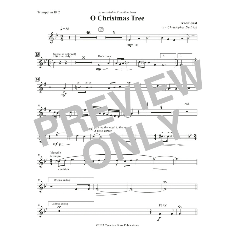 O Christmas Tree - Bb Trumpet 2