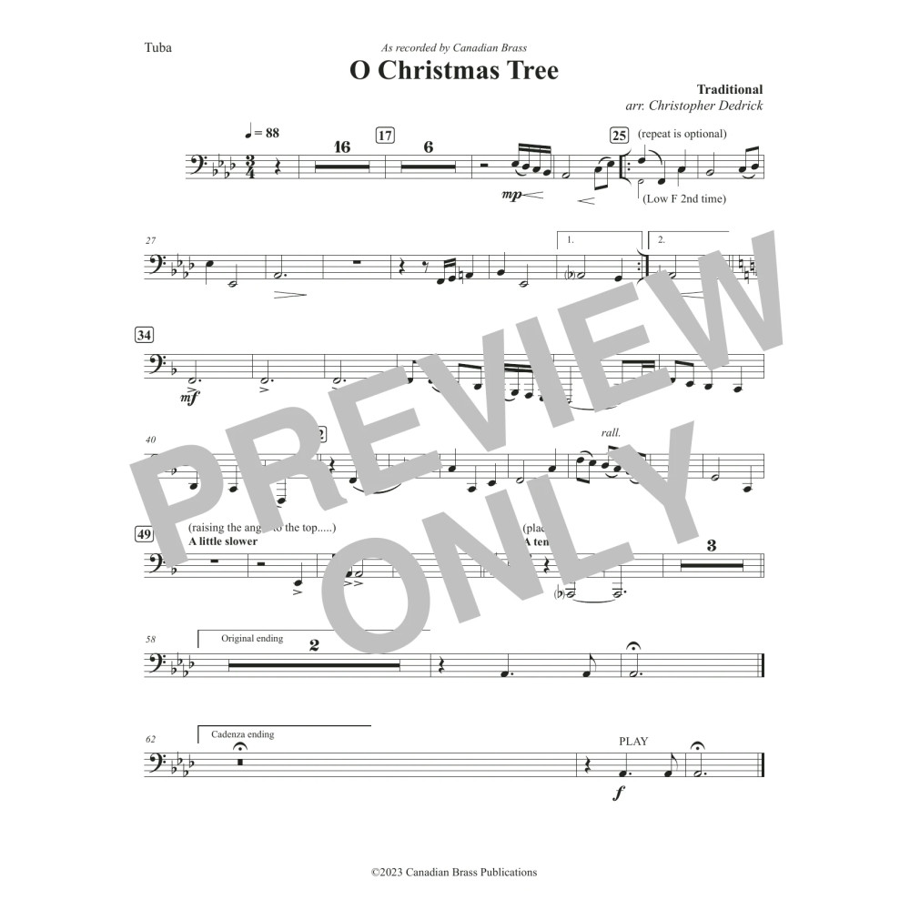 O Christmas Tree - Tuba