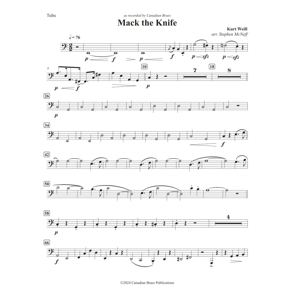 Mack The Knife - Tuba