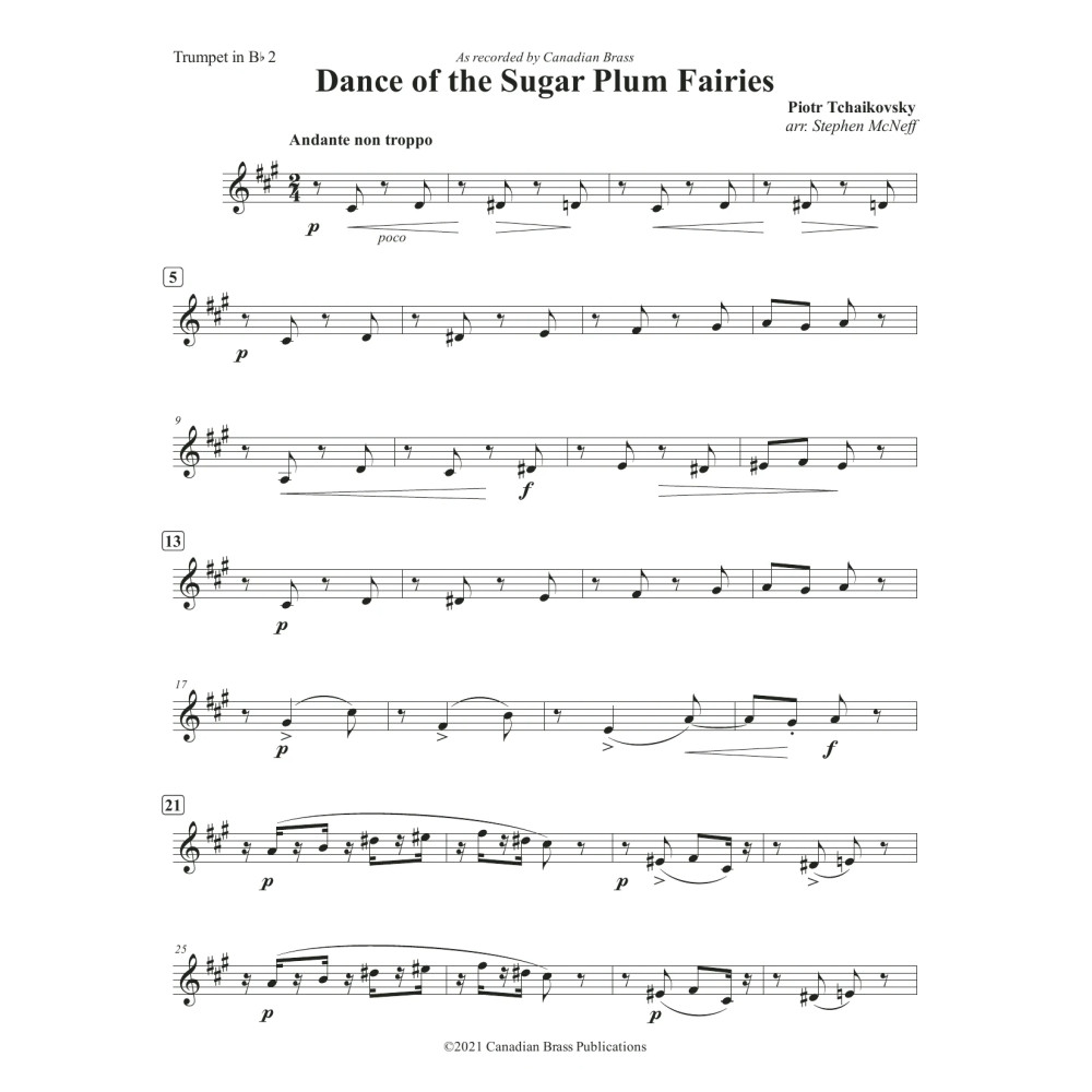 Dance of the Sugar Plum Fairies - Bb Trumpet 2
