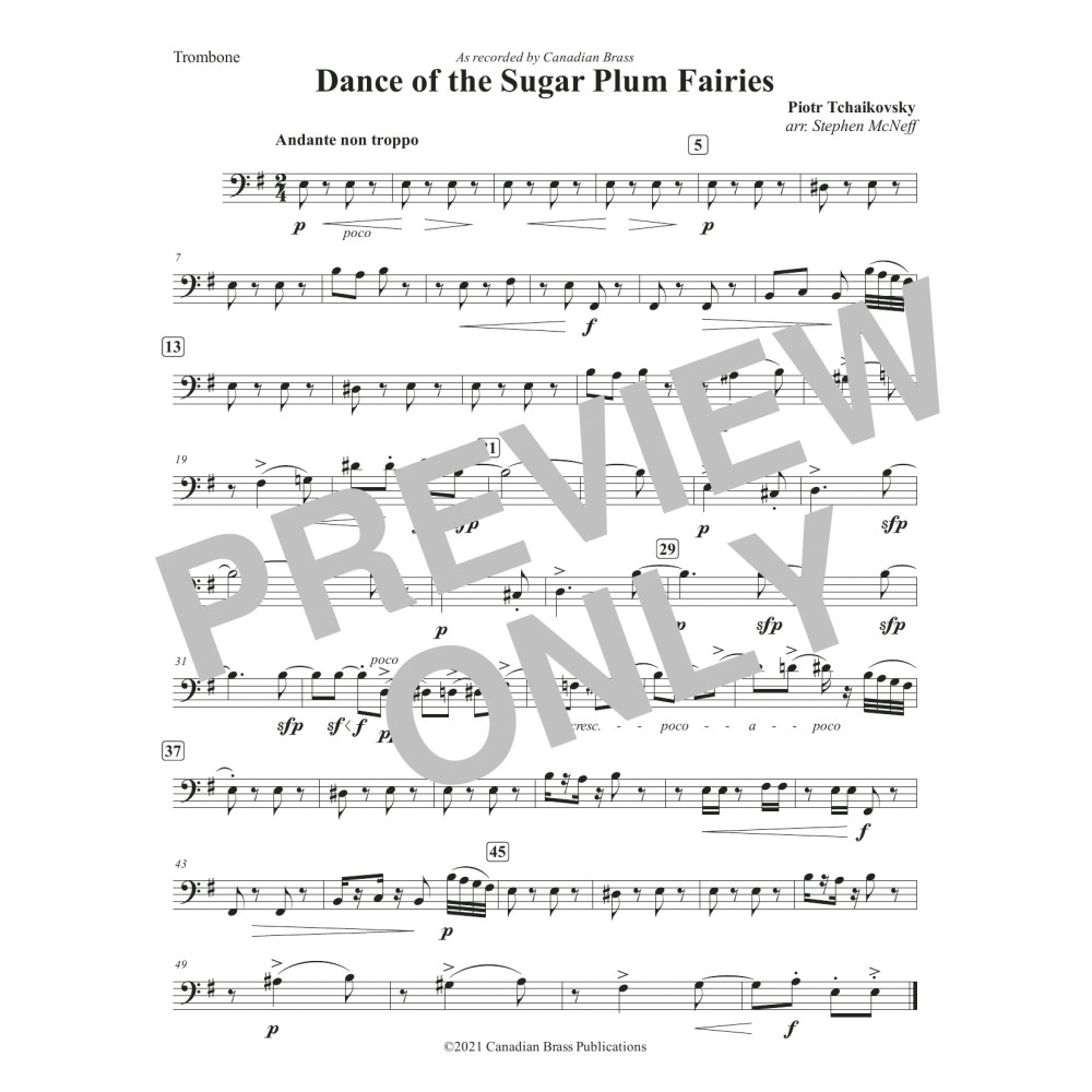 Dance of the Sugar Plum Fairies - Trombone