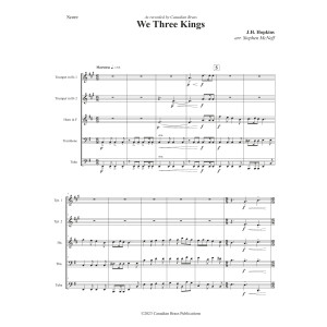 We Three Kings - Full Score