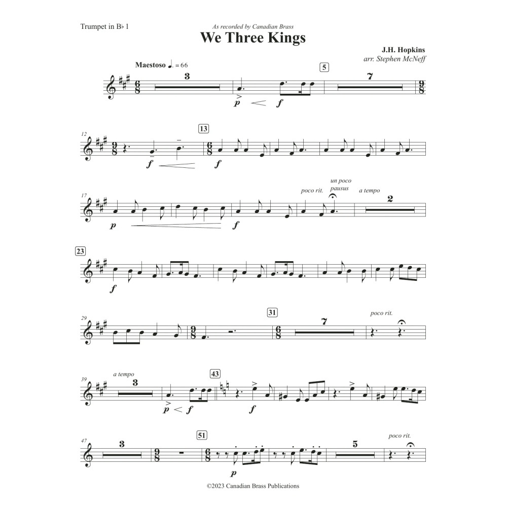 We Three Kings - Bb Trumpet 1