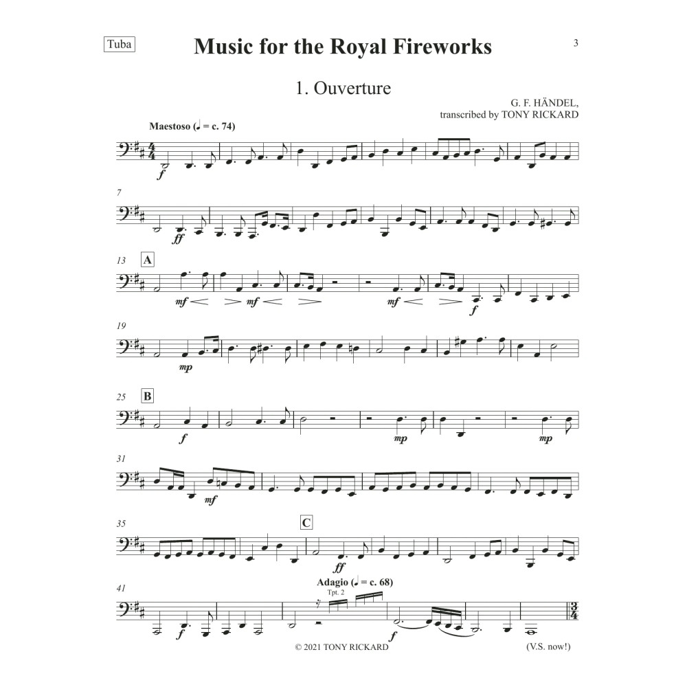 Music for the Royal Fireworks - Tuba