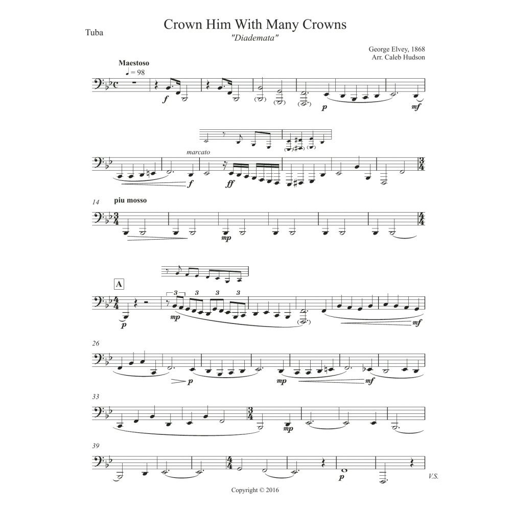 Crown Him With Many Crowns - Tuba