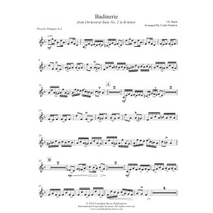 Badinerie (from Orchestral Suite No. 2 in B Minor) - Piccolo Trumpet in A