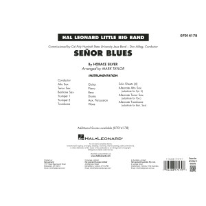 Señor Blues (arr. Mark Taylor) - Full Score
