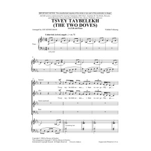Tsvey Taybelekh (The Two Doves) (arr. Lee R. Kesselman)