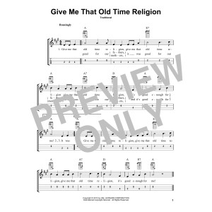 Give Me That Old Time Religion (arr. Bobby Westfall)