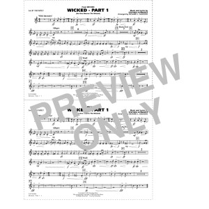 Wicked - Part 1 (arr. Richard L. Saucedo) - 3rd Bb Trumpet
