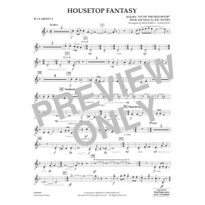 Housetop Fantasy (arr. Richard L. Saucedo) - Bb Clarinet 2
