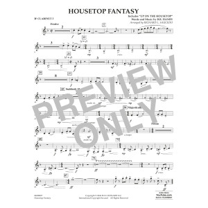 Housetop Fantasy (arr. Richard L. Saucedo) - Bb Clarinet 3