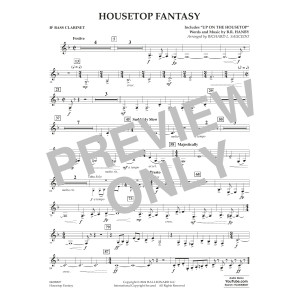 Housetop Fantasy (arr. Richard L. Saucedo) - Bb Bass Clarinet