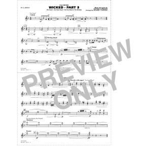 Wicked - Part 3 (arr. Richard L. Saucedo) - Bb Clarinet