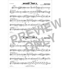 Wicked - Part 3 (arr. Richard L. Saucedo) - Eb Alto Sax