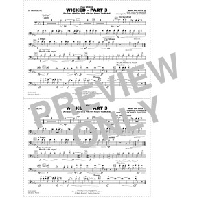 Wicked - Part 3 (arr. Richard L. Saucedo) - 1st Trombone