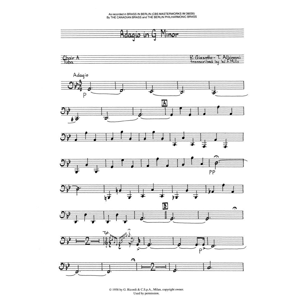 Adagio in G Minor - Tuba