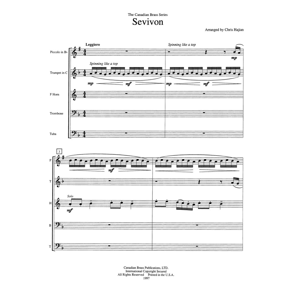 Hanukah Trilogy - Full Score