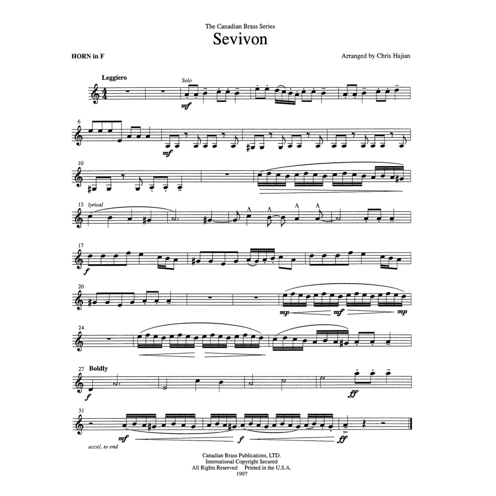 Hanukah Trilogy - Trombone