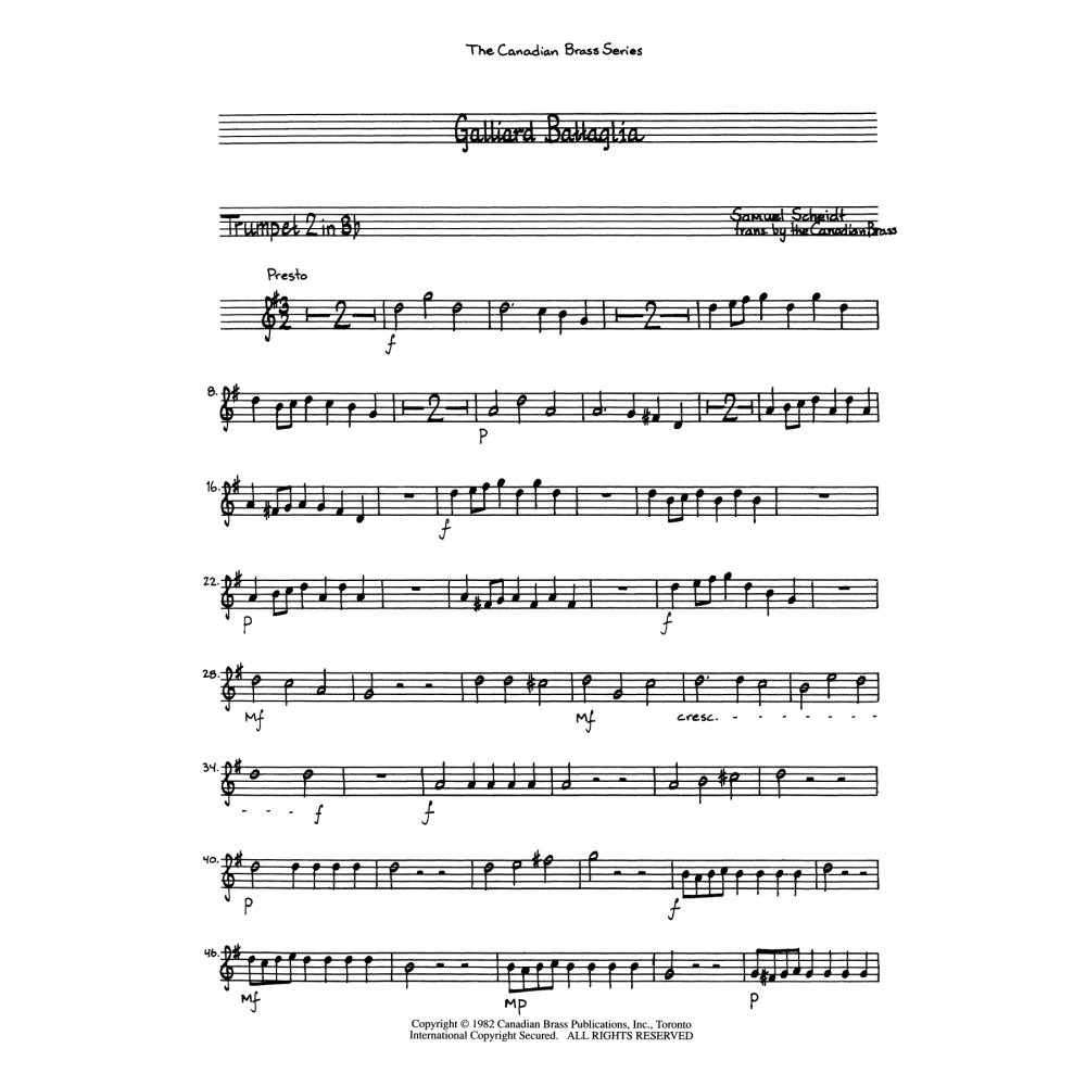 Galliard Battaglia - Bb Trumpet 2
