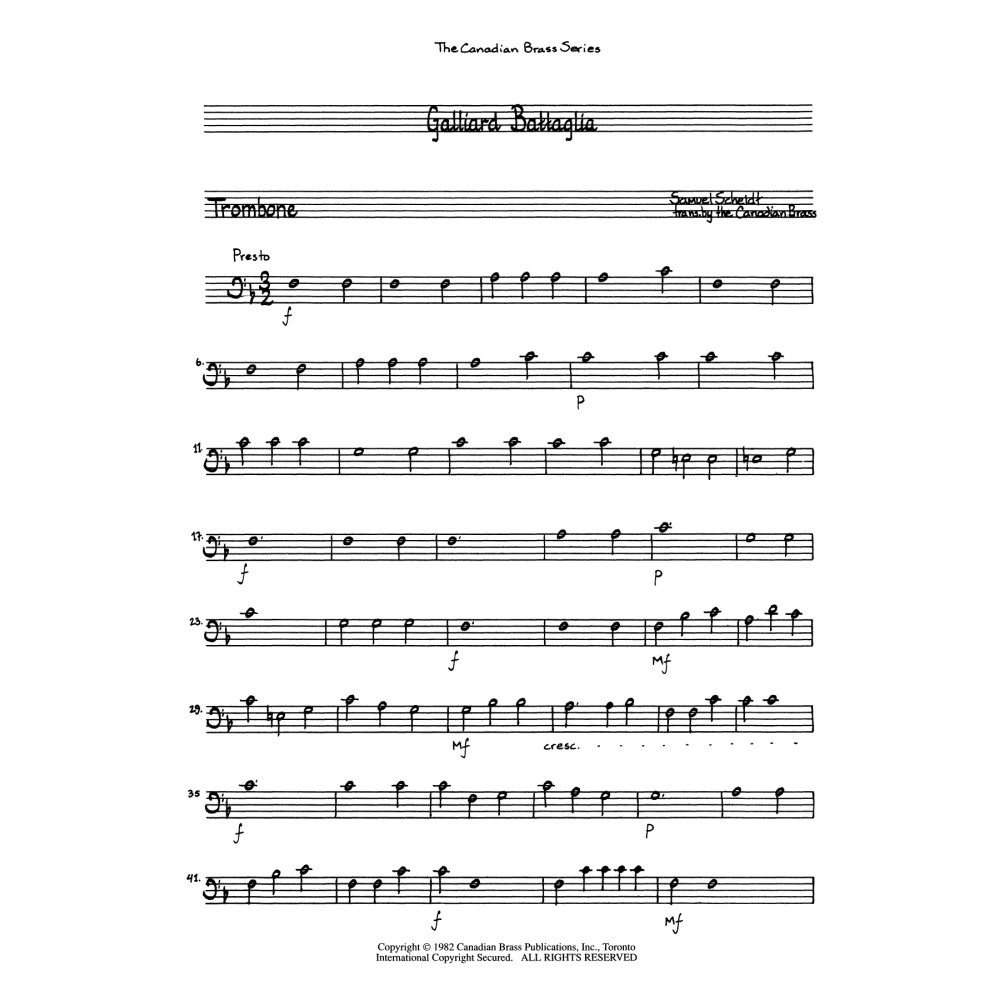 Galliard Battaglia - Trombone