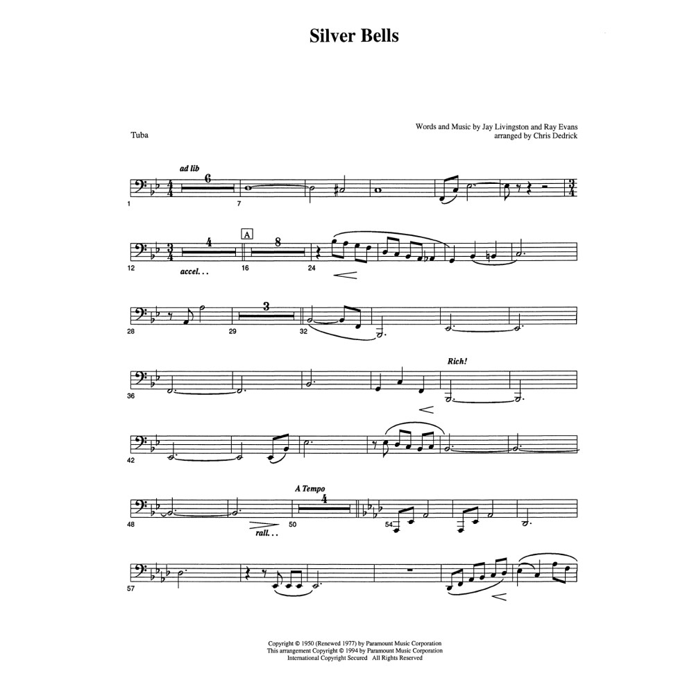 Silver Bells - Tuba