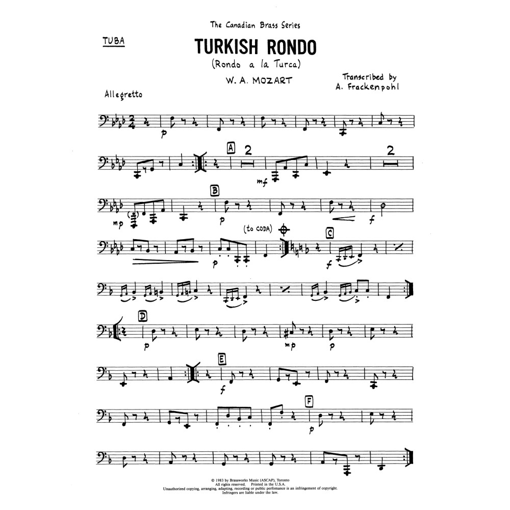 Turkish Rondo - Tuba