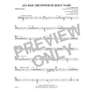 All Hail The Power Of Jesus' Name - Timpani