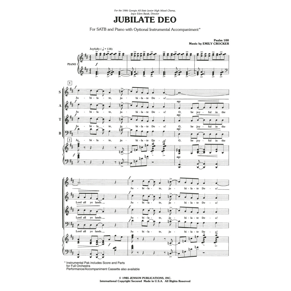 Jubilate Deo