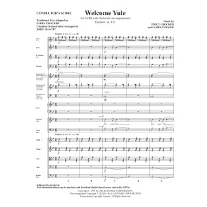 Welcome Yule (New Edition) - Conductor Score (Full Score)