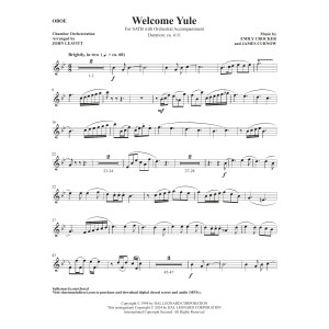 Welcome Yule (New Edition) - Oboe