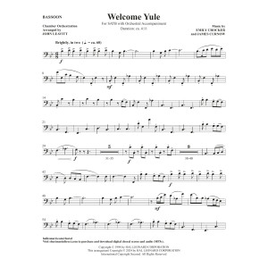 Welcome Yule (New Edition) - Bassoon