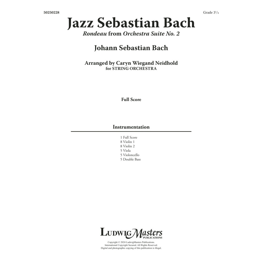 Jazz Sebastian Bach - Full Score