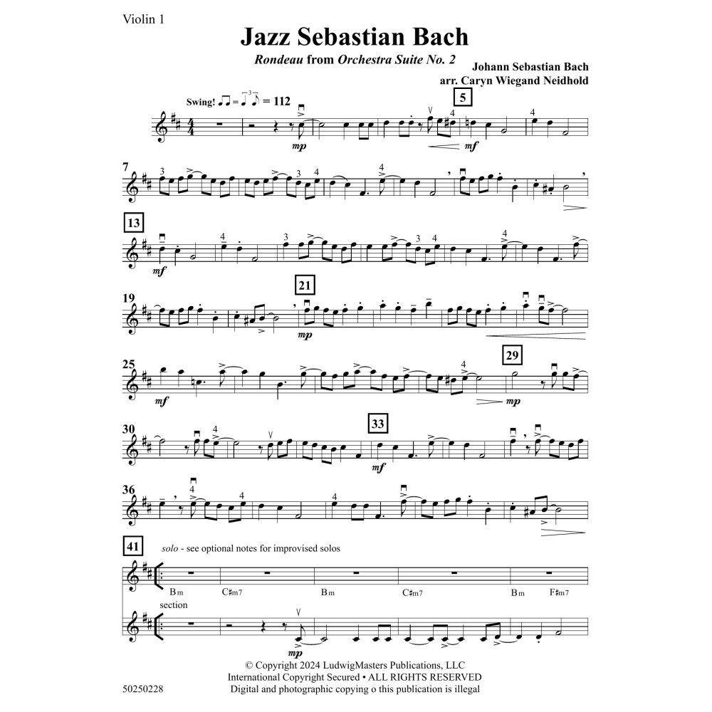 Jazz Sebastian Bach - Violin 1