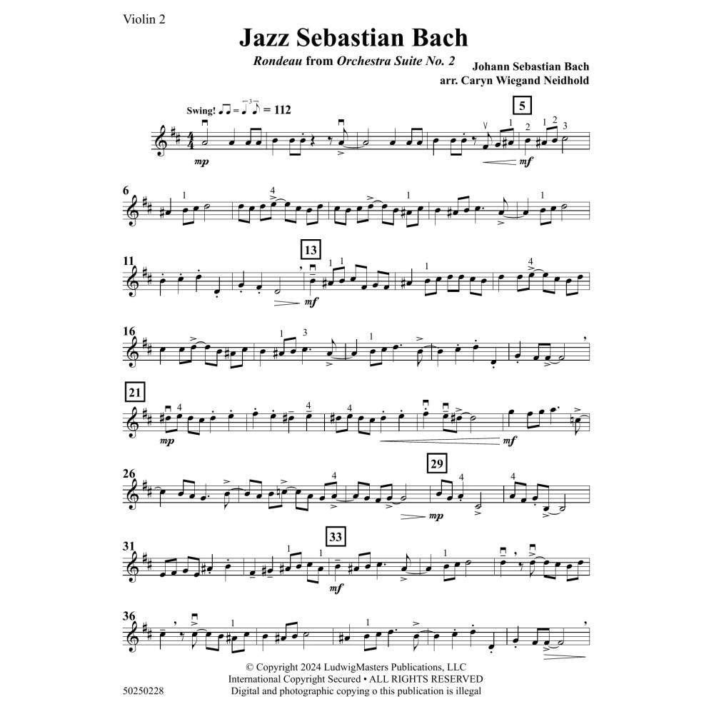 Jazz Sebastian Bach - Violin 2
