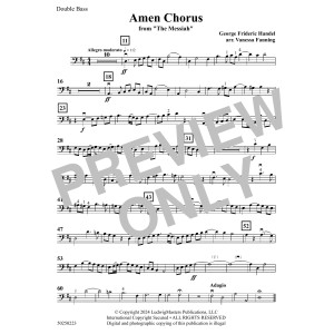Amen Chorus (from The Messiah) (arr. Vanessa Fanning) - Bass