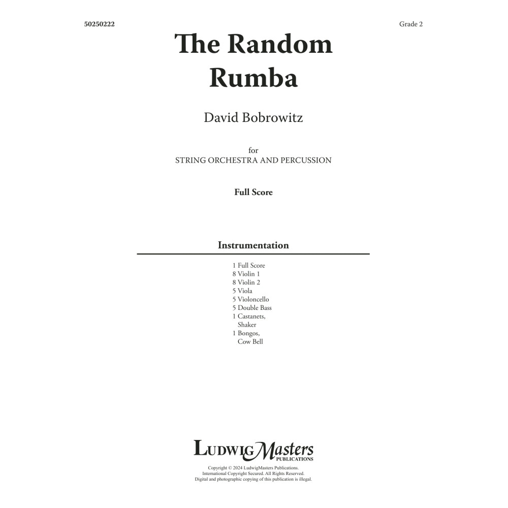 The Random Rumba - Full Score