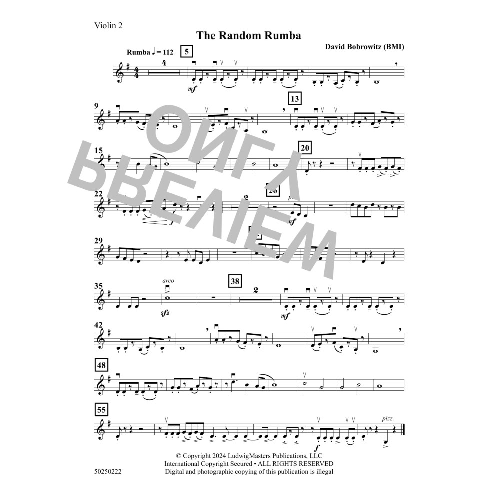 The Random Rumba - Violin 2