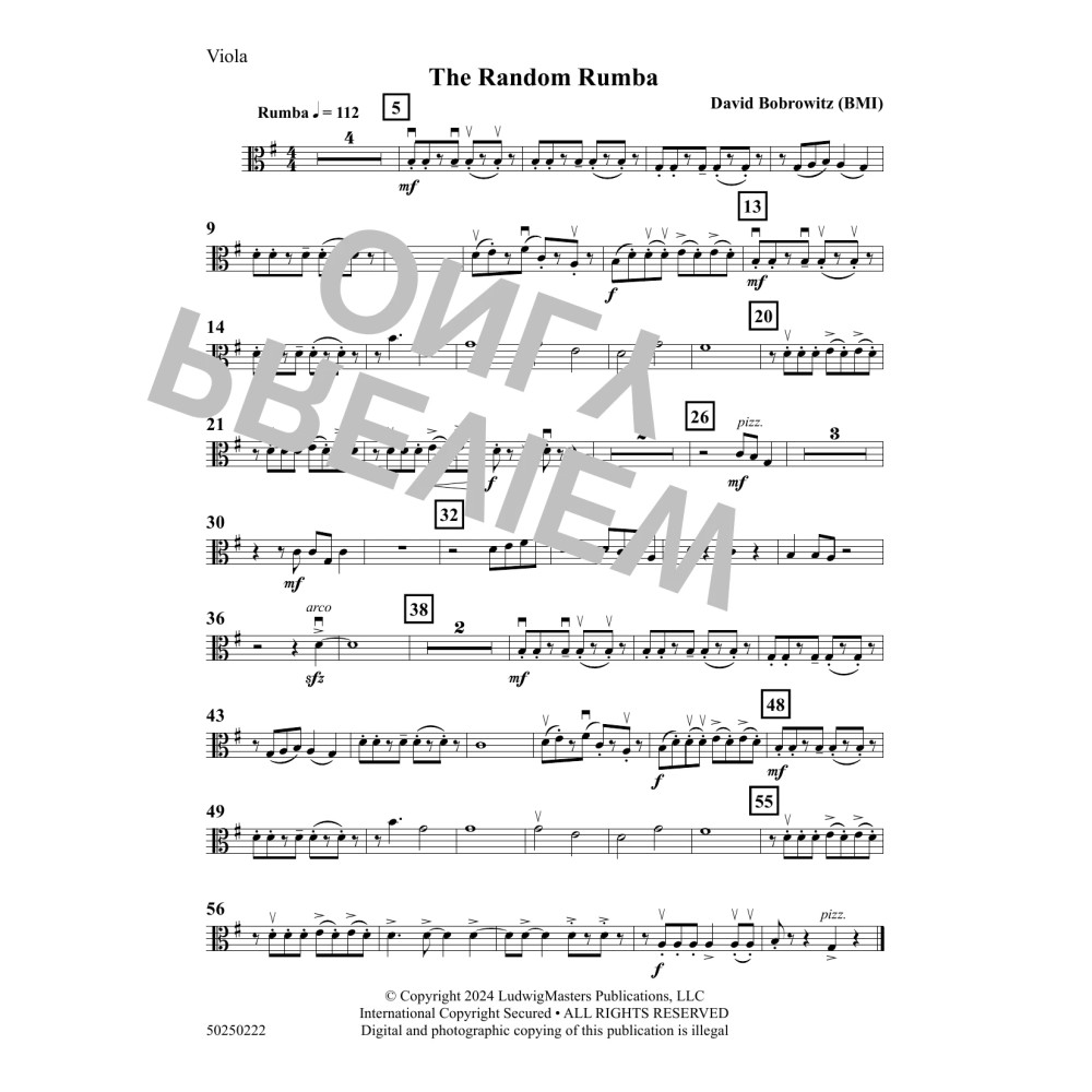 The Random Rumba - Viola