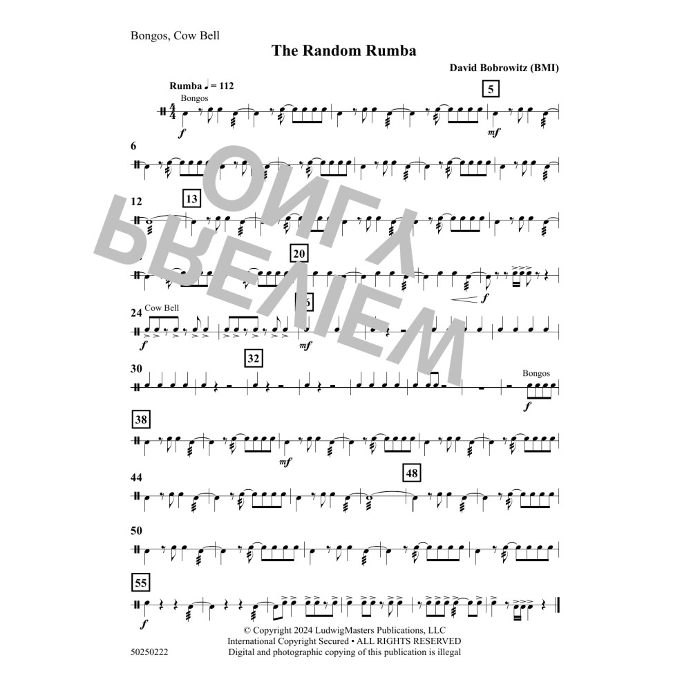 The Random Rumba - Percussion 1