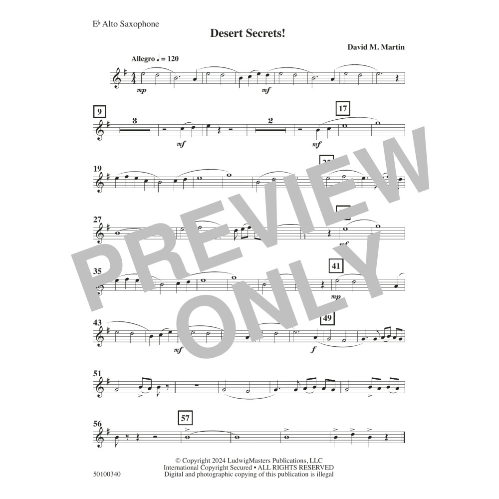 Desert Secrets! - Alto Saxophone